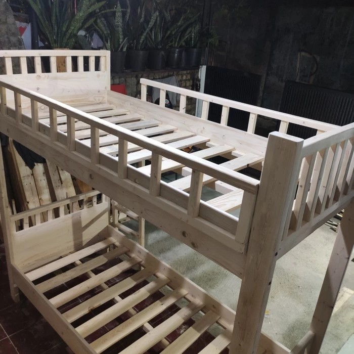 dipan tingkat tanpa bed bawah / bunk bed / ranjang tingkat / custom