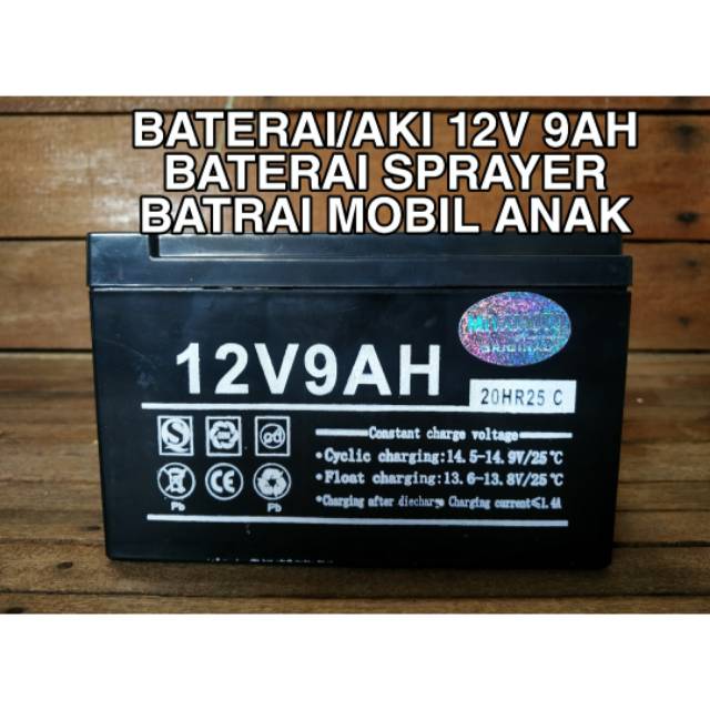 Jual AKI KERING 12V 9AH/ BATERAI SPRAYER ELEKTRIK 12V 9AH- BATERAI ...