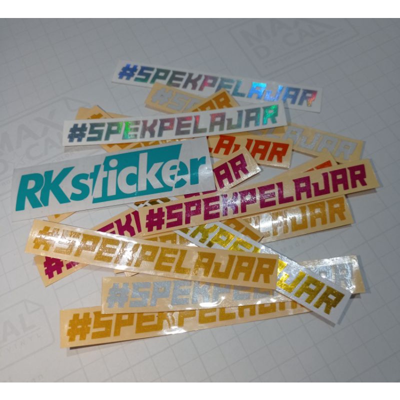 

stiker #SPEKPELAJAR Sticker cutting motor helm