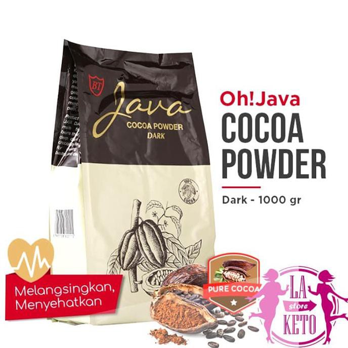 

Big Sale LA KETO - Oh! Java DARK COCOA POWDER/Cokelat java bubuk @1000gr Diskon