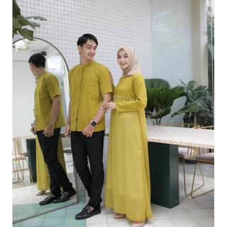 PAKAIAN MUSLIM BELAMI COUPLE  KEMEJA  DRESS BAJU  