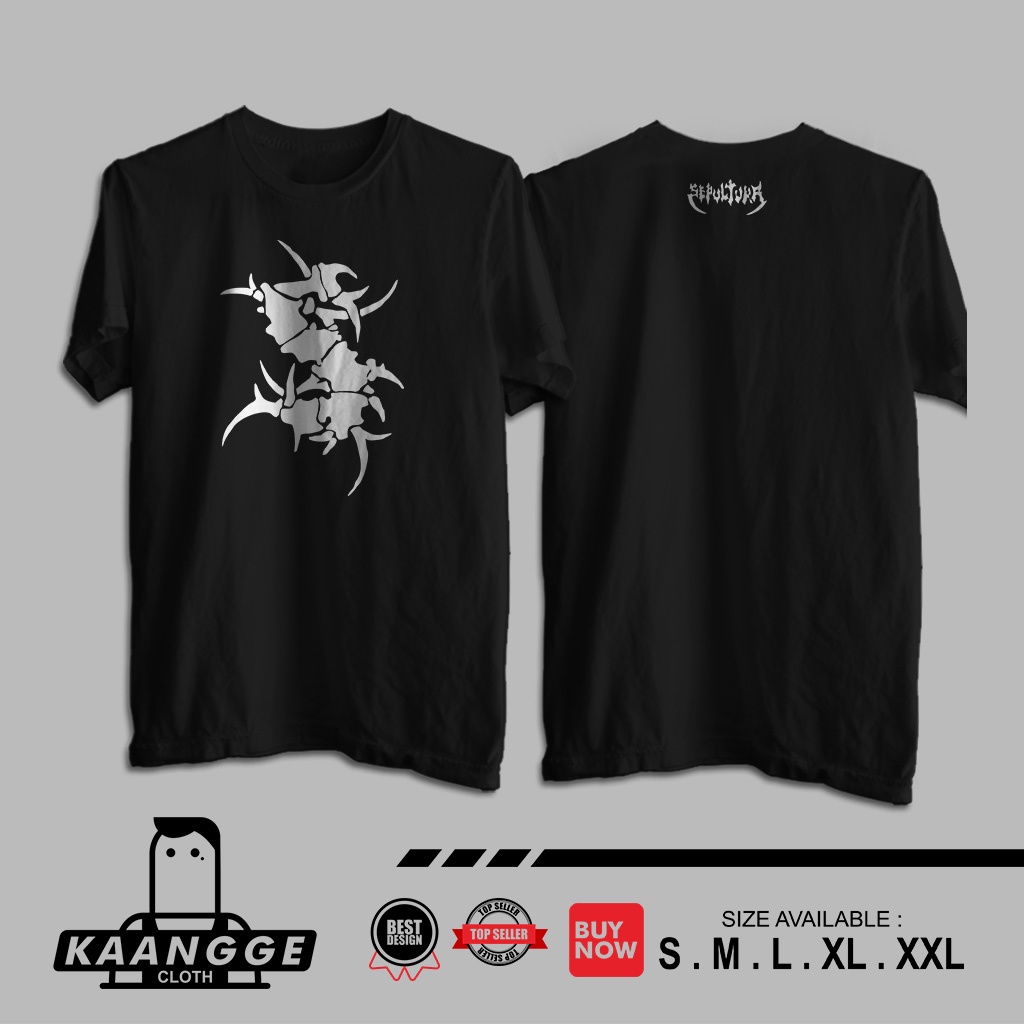 Kaos Band Sepultura Logo Baju Musik