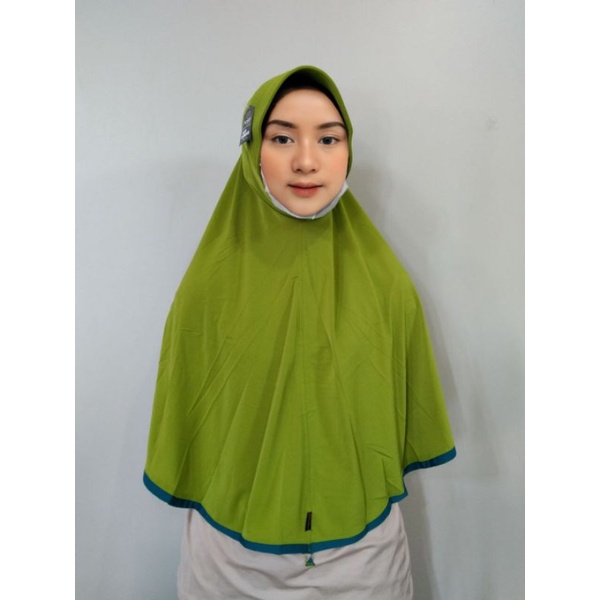 JILBAB BERGO Kerudung hijab khimar krudung INSTAN JERSEY P XL