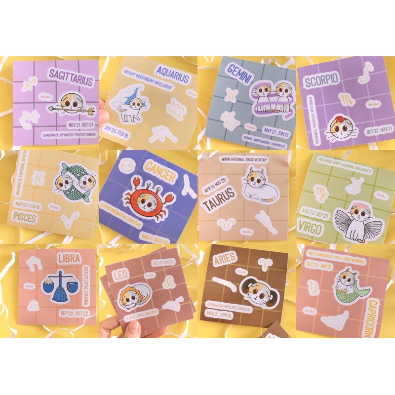 

zodiac sticker party pack