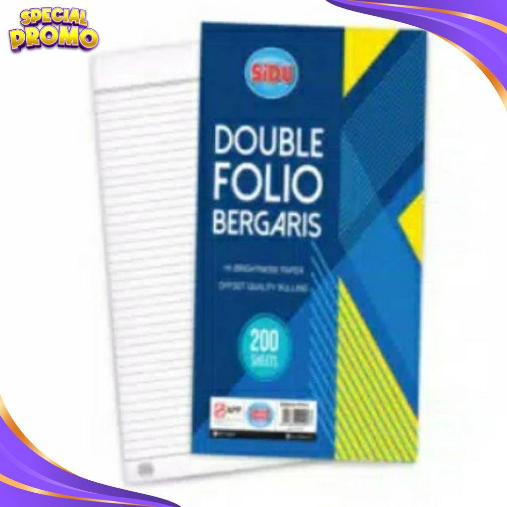 

MANTAP Kertas Double Folio Garis Sinar Dunia Isi 2 Lembar