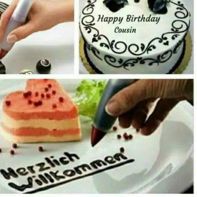 

[F09QR)⭐ Deco pen/Pastry pen .