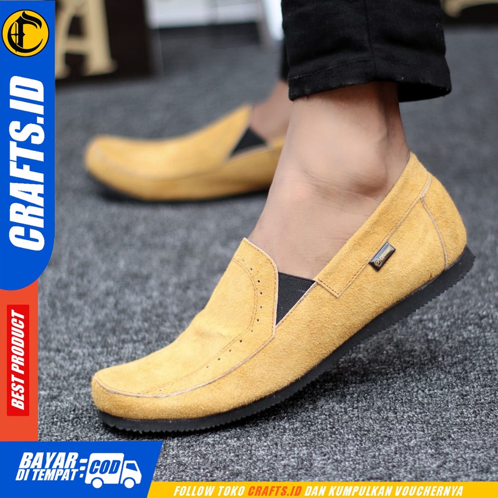 CRAFTS mario - Sepatu Casual Slip On Slop Santai Pria