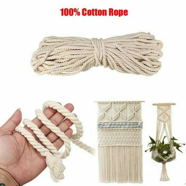 TALI TAMBANG/ROPE/TALI PUTIH KATUN 8 MM