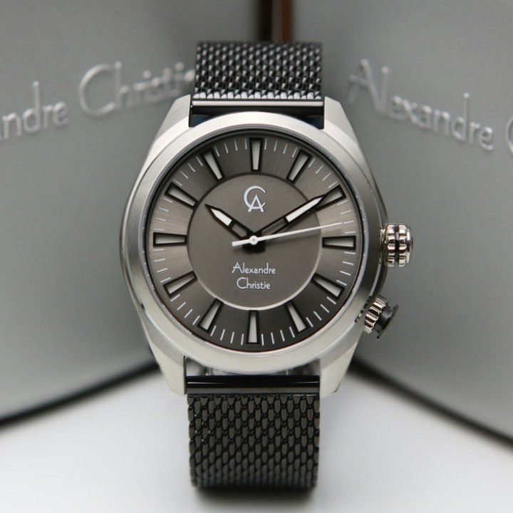 JAM TANGAN ALEXANDRE CHRISTIE AC 8630 AC8630 PRIA RANTAI PASIR ORIGINAL