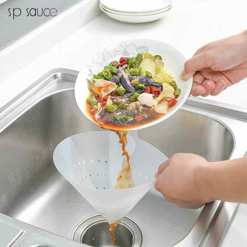 Kantong Sampah Filter Sisa Makanan Anti Mampet Sink Drain Suction Cup - Saringan Sampah Wastafel Cuci Piring Gantung Saringan Sampah Dapur Cuci Serbaguna Corong Cuci Piring