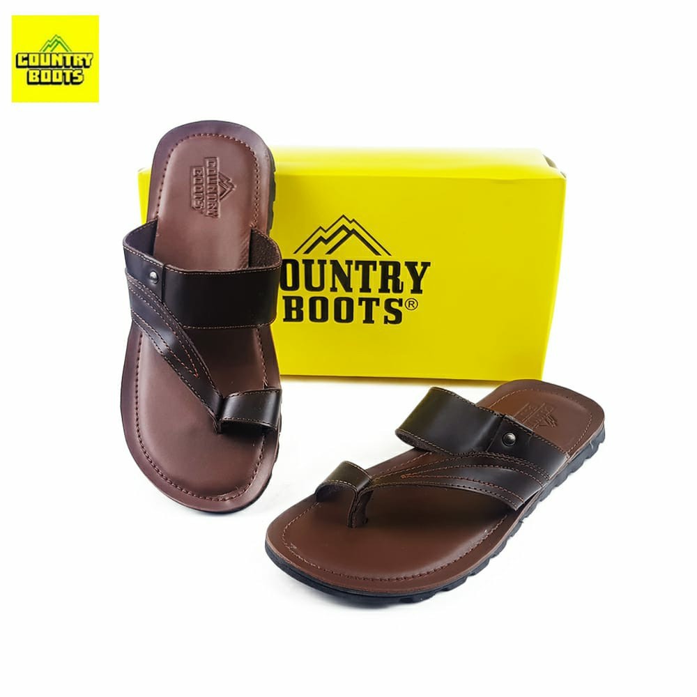 Sandal Kulit Contryboot. Sandal Selop Kulit Pria. Sendal Cowok Roger. Sandal Lebaran Formal Santai