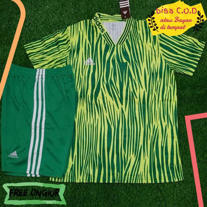 [COD]1099 BAJU FUTSAL / BAJU KAOS BOLA PRIA DEWASA MURAH ADIDAS FANTASY STABILO IMPORT ORI