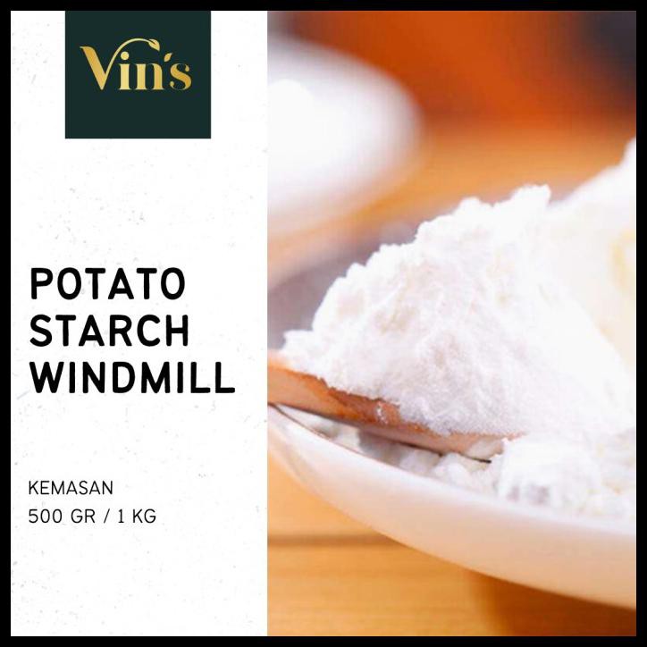 

TEPUNG KENTANG / TEPUNG SANGFEN / POTATO STARCH WINDMILL IMPORT - 1 KG