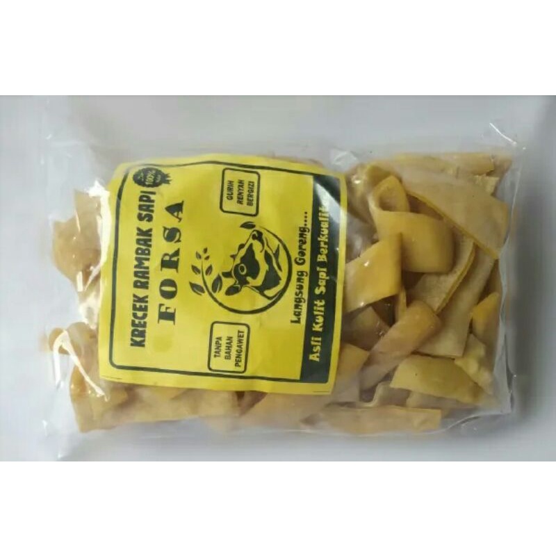 Jual Krecek Rambak Krupuk Kulit Sapi Mentah Stik Lebar 500 Gram