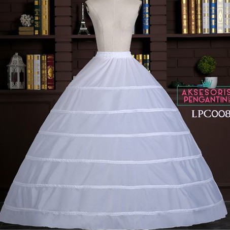 [PRODUK TERLARIS] PETTICOAT 6 RING GRADE A ROK NGEMBANG PETIKUT PETICOAT PREMIUM LPC008