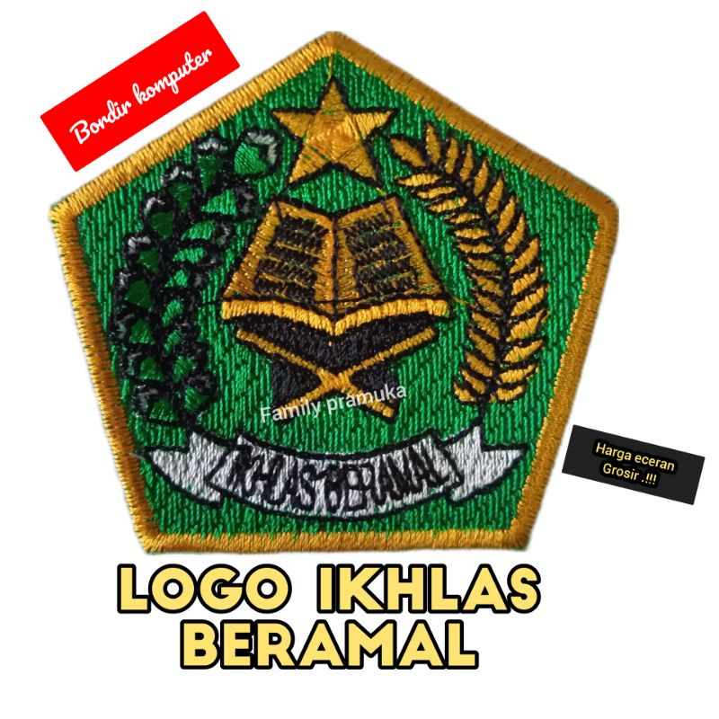 Logo Ikhlas Beramal full bordir