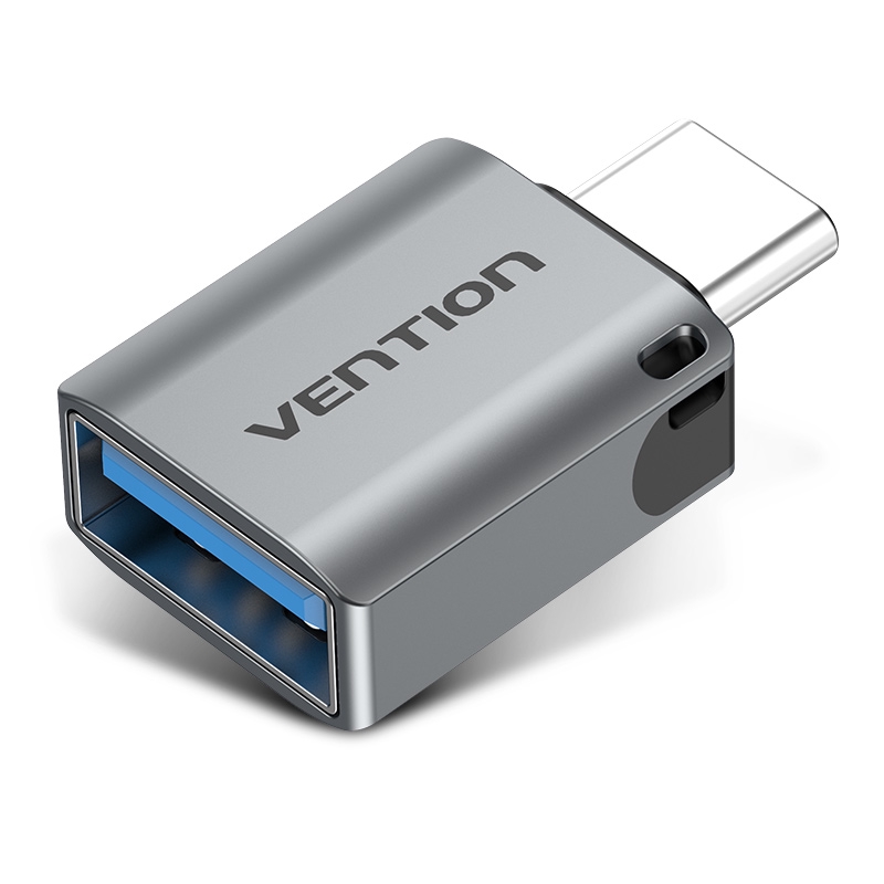 Vention Adapter Tipe C Ke Usb 3.0 Otg Male Ke Female Lapis Nikel 5gbps 3a Untuk Laptop / Handphone