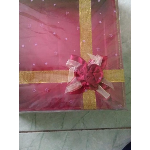 ♦ Box Kotak Hantaran Kue Lamaran Kotak Seserahan Kue Lamaran Motif Bunga ☊