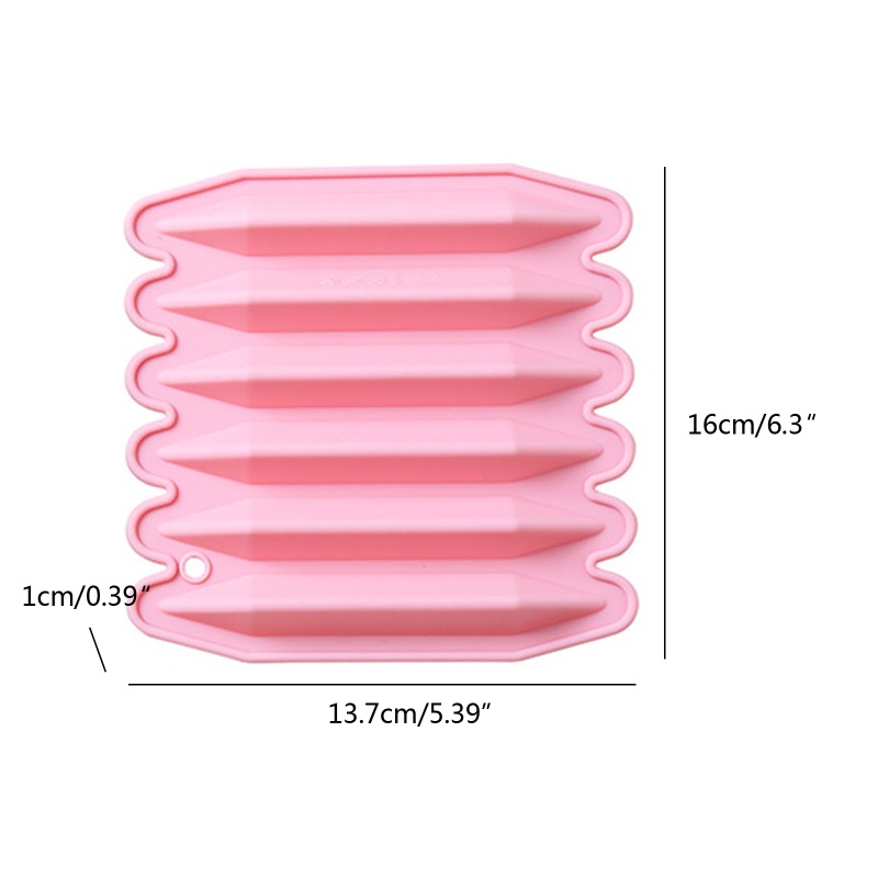 Siy Cetakan Krayon 3D DIY Bentuk Segitiga Bahan Silikon