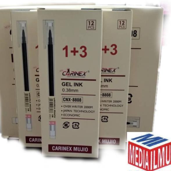 

➱su Pulpen Gel Carinex Mujio isi 12pcs ✶ ★★★