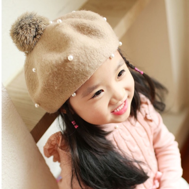 Autumn winter hat topi fashion anak (Ready Blue)