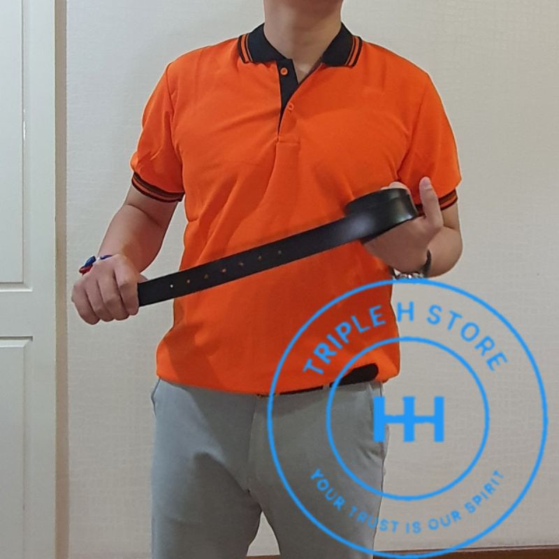 Kaos Polo Warna Orange Kerah Hitam Kualitas Ekspor