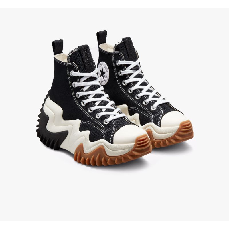 Converse Run Star Motion Canvas Platform Black White 100%