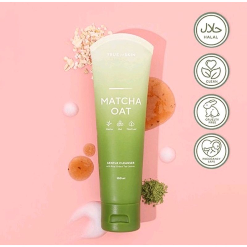 TRUE TO SKIN MATCHA OAT GENTLE CLEANSER BAKUCHIOL SERUM