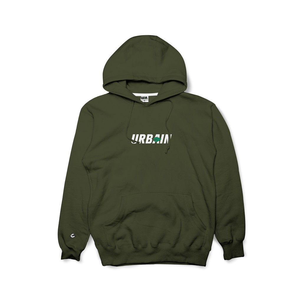 

Urbain x Leaf Hoodie - Og Logo - Olive