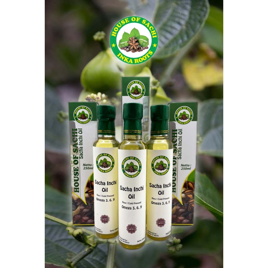 MINYAK SACHA INCHI OIL 100% PURE RAW COLD PRESSED 250ML