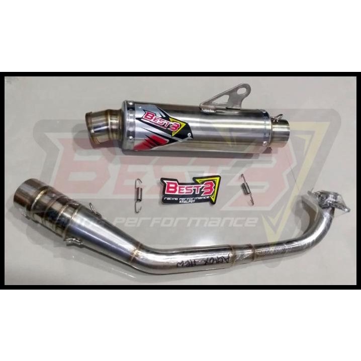 Knalpot Best3 Aerox New Y Connected