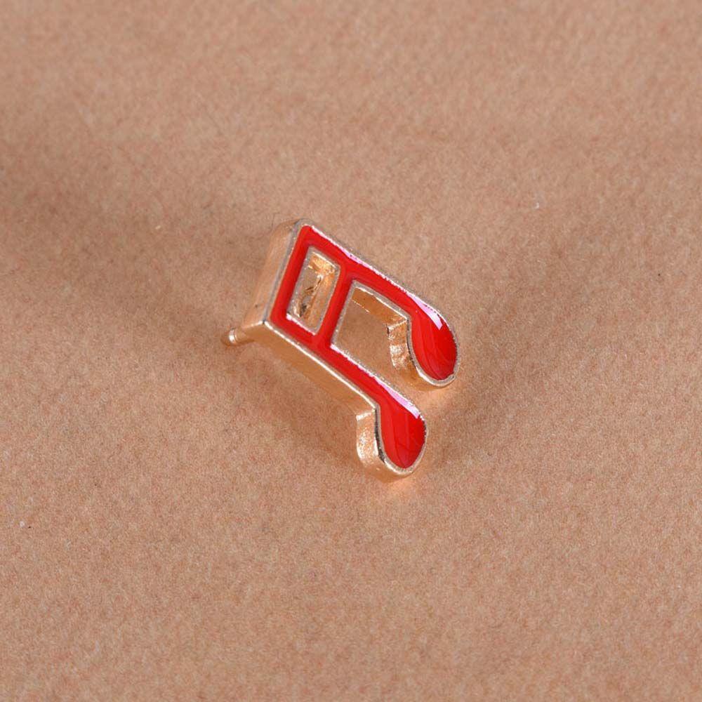 Mxbeauty Nota Musik Bros Hadiah Untuk Wanita Pria Kartun Perhiasan Aksesoris Kerah Bros Travel Commemorative Lapel Pin Enamel Pin