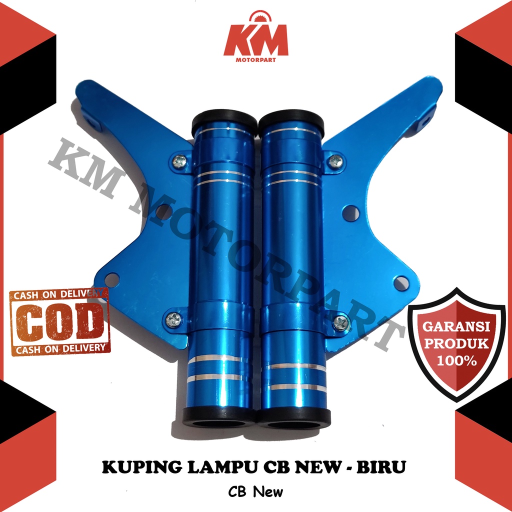 Kuping Lampu CB New CNC 31mm Breket Dudukan Lampu Variasi Sepasang