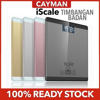 %e2%98%85 cayman %e2%98%85 iscale timbangan badan digital kaca body digital weight indikator scale beban load 180 kg timbang badan hl003