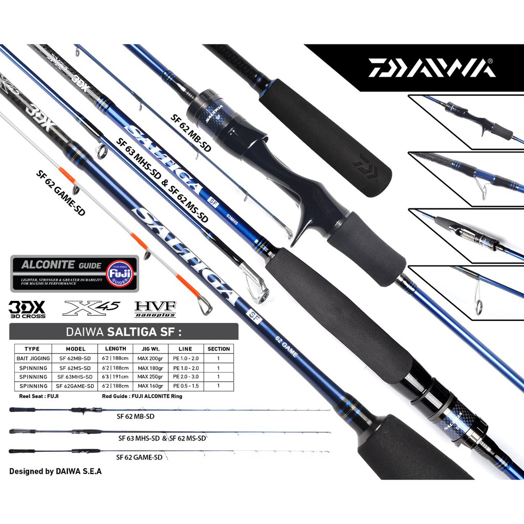 JORAN DAIWA SALTIGA SF 62MB-SD