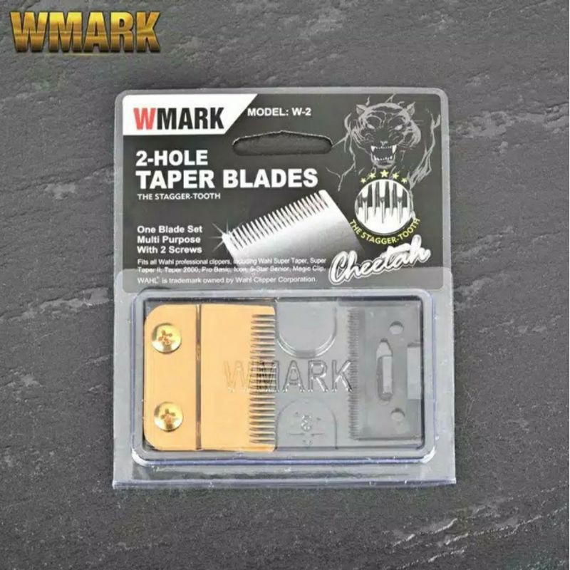 Mata Pisau Cukur Wahl / Sparepart Pisau Cukur Wahl Clip Blade Set Warna Gold