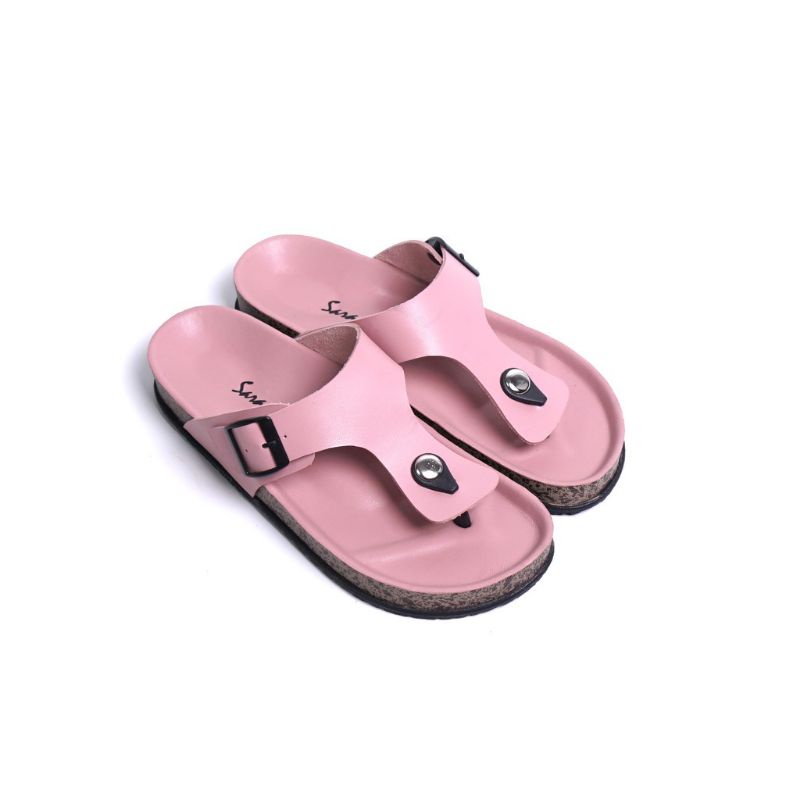 Sandal slide model Japit Puyuh wanita kekinian