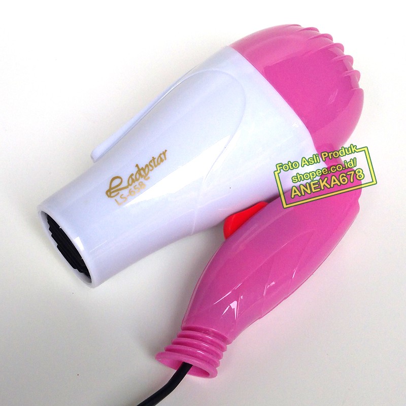 LADYSTAR LS-658 HAIR DRYER FOLDABLE HAIRDRYER LS658 PENGERING RAMBUT