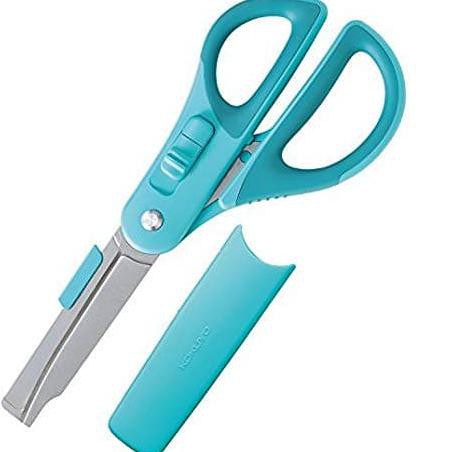 

BANTING HARGA NEW !! Gunting + Cutter Kokuyo 2 Way Scissors Stainless HAZA-P410 - Biru Muda