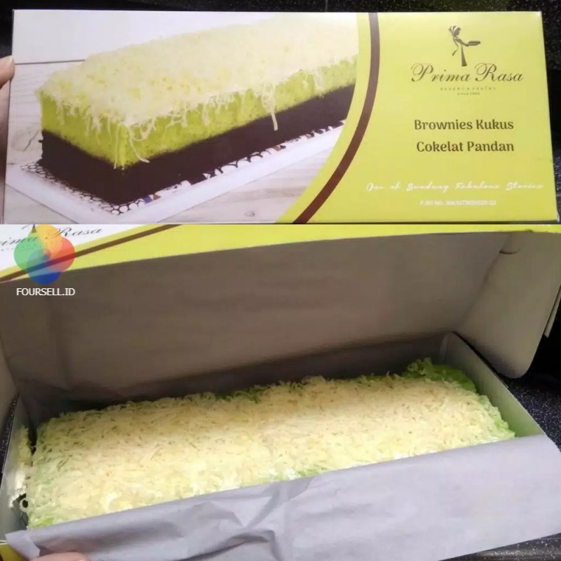 Prima Rasa - Brownies Kukus Cokelat Pandan Primarasa Bandung Oleh Oleh Bandung by Asli Ti Bandung