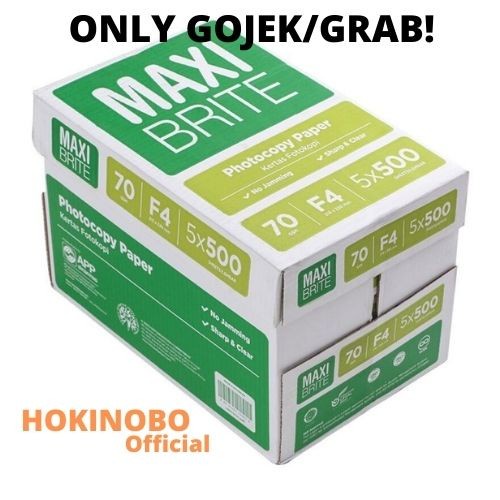 

Kertas Folio / Kertas Print Folio F4 70gr Maxi Brite! GROSIR!