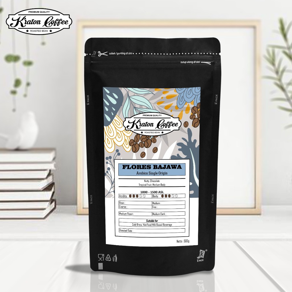 

Biji Kopi Kraton Arabika Flores Bajawa Arabica Bean Single Origin