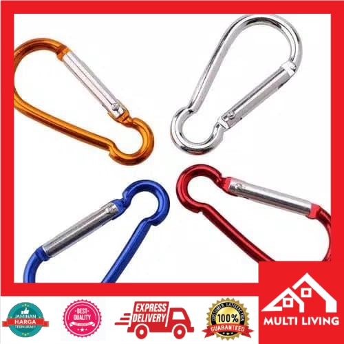 Carabiner Gantungan Kunci POLOS Aluminium – Alloy