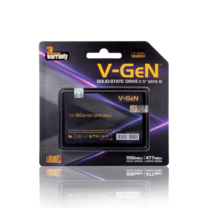 SSD V-GeN 1TB Solid State Drive Vgen 1 TB SSD V Gen 2.5&quot; SATA 3