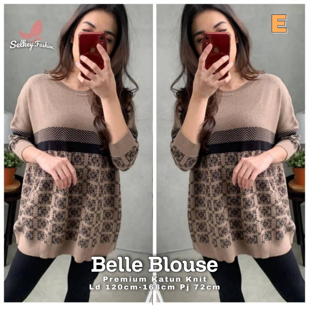 Kaos Oversize Jumbo Wanita Lengan Panjang Rajut Katun Knit Kaos Rajut Jumbo Kekinian Terbaru