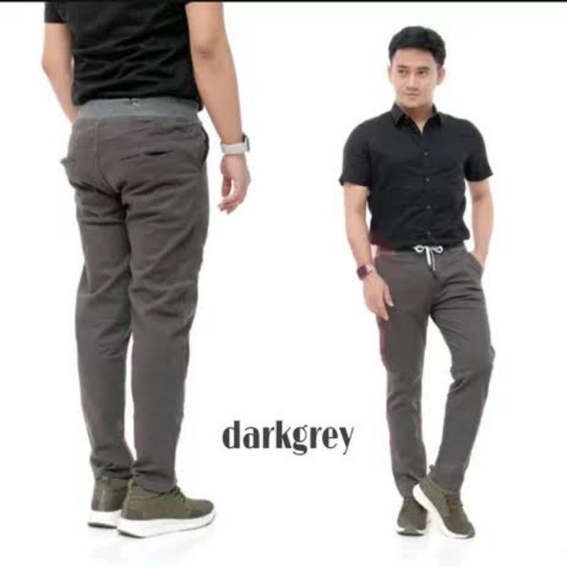 TERMURAH CELANA PANJANG PRIA CHINO RIP PANJANG/Celana Chino chinos slim fit panjang pinggang karet rip celana kerja kantor/celana santai pria/celana harian pria