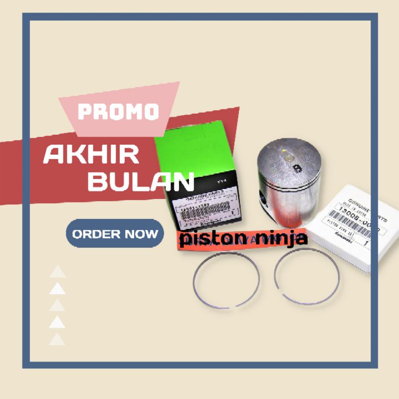 piston ninja & ring piston ninja original kawasaki PISTON / SEHER PIN 15 & RING PISTON KAWASAKI NINJ