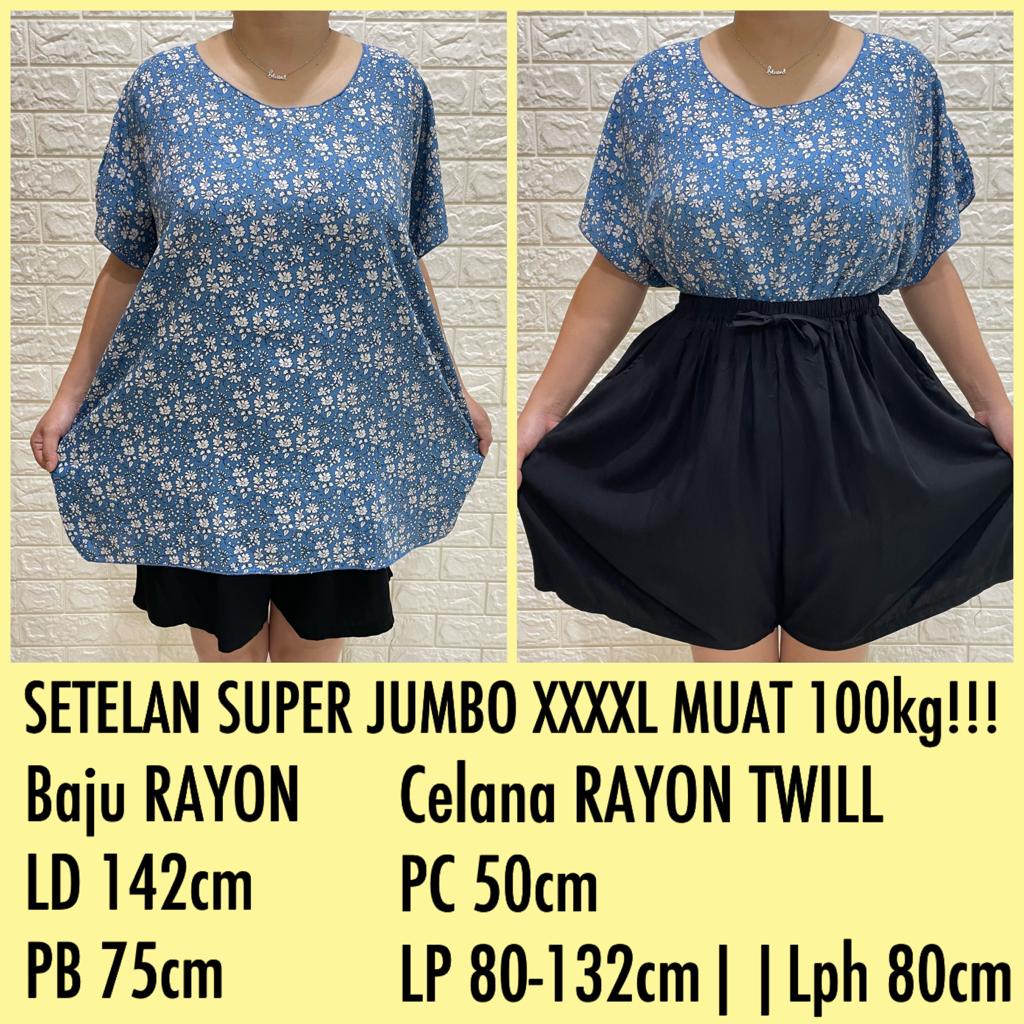 PAKET COMBO!!!SETELAN BAJU BALI SUPER JUMBO XXXXL MUAT 100KG!!! KODE TIE DYE