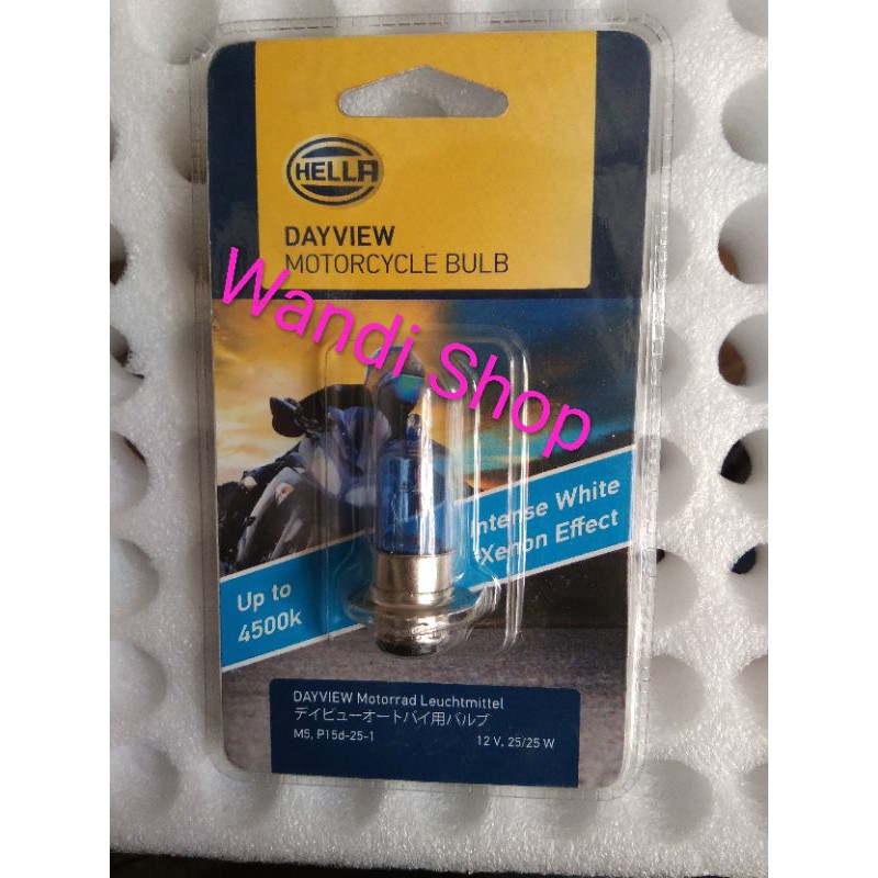 bohlam depan hella metric 25W lampu depan hella metric 25W