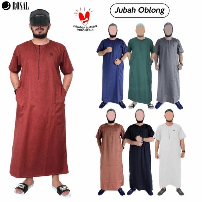 JUBAH OBLONG / GAMIS ROSAL / JUBAH TANGAN PENDEK